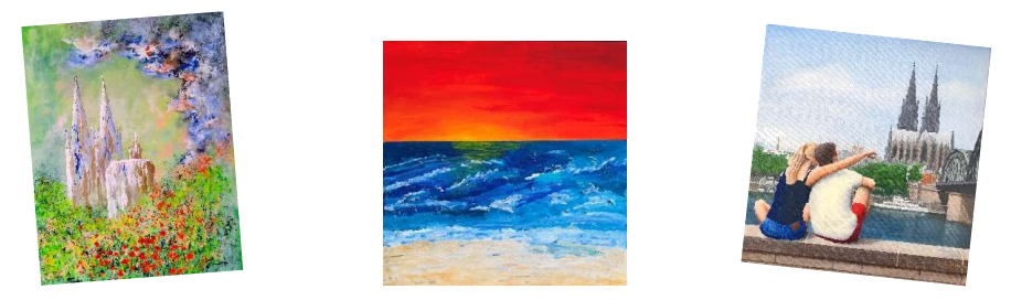 Bilder zur Ausstellung
„Sommerkunst von
3 Malerfreunden mit Werken von Wolfgang Schieffer, Susanne Fritsch und Volkmar Schrader